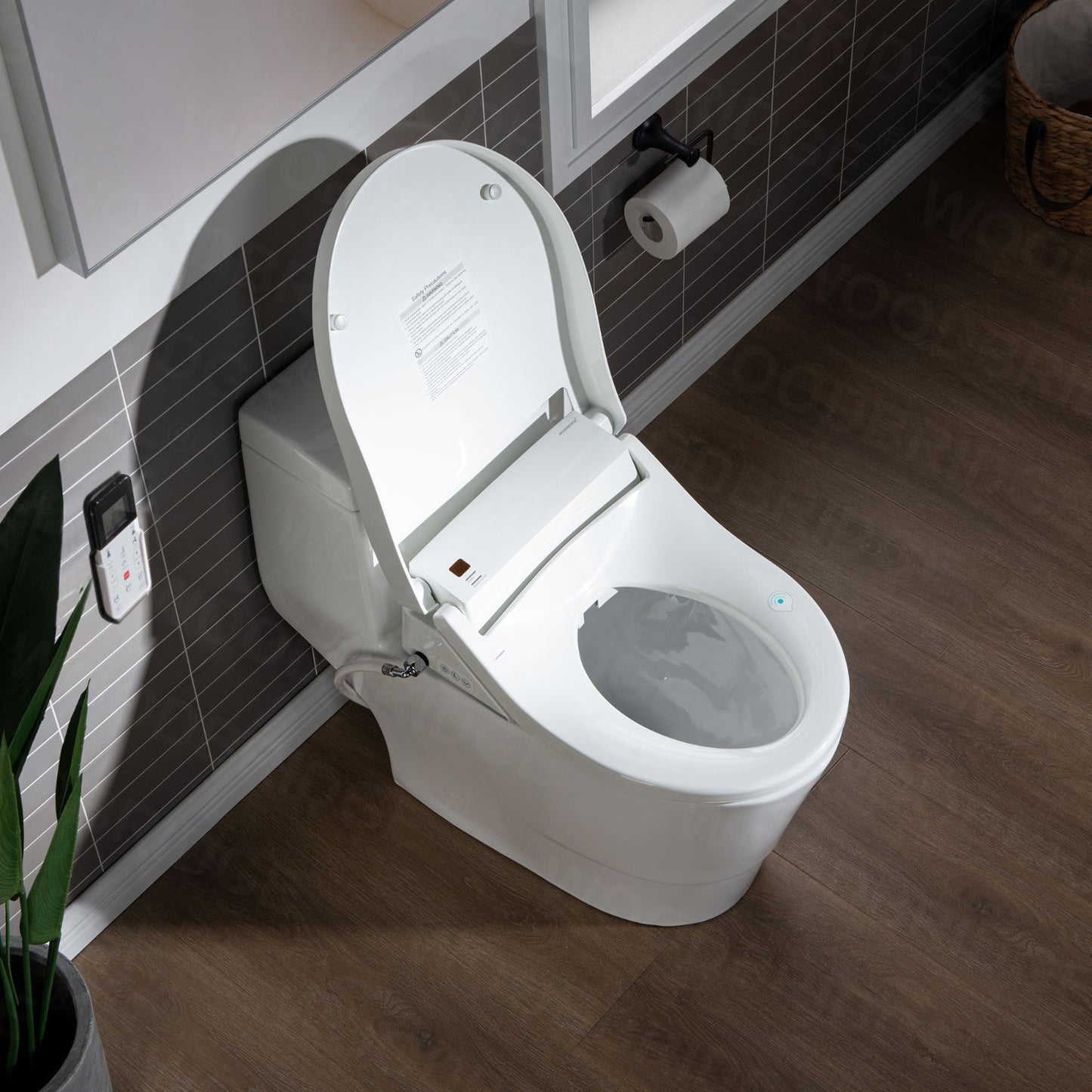 WOODBRIDGE T-0008 | Luxury Smart Bidet Toilet | with Heated Seat, Air Dryer & Temperature-Controlled Wash