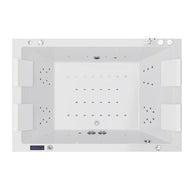 Empava EMPV-71JT801 71" Freestanding 2 Person Whirlpool Bathtub Air Bubble Combo