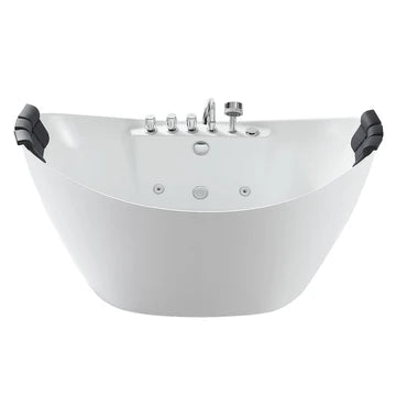 Empava-59AIS11 - 59" Freestanding Whirlpool Bathtub with Center Drain
