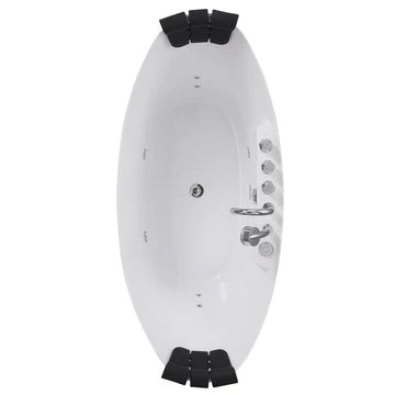 Empava-59AIS11 - 59" Freestanding Whirlpool Bathtub with Center Drain