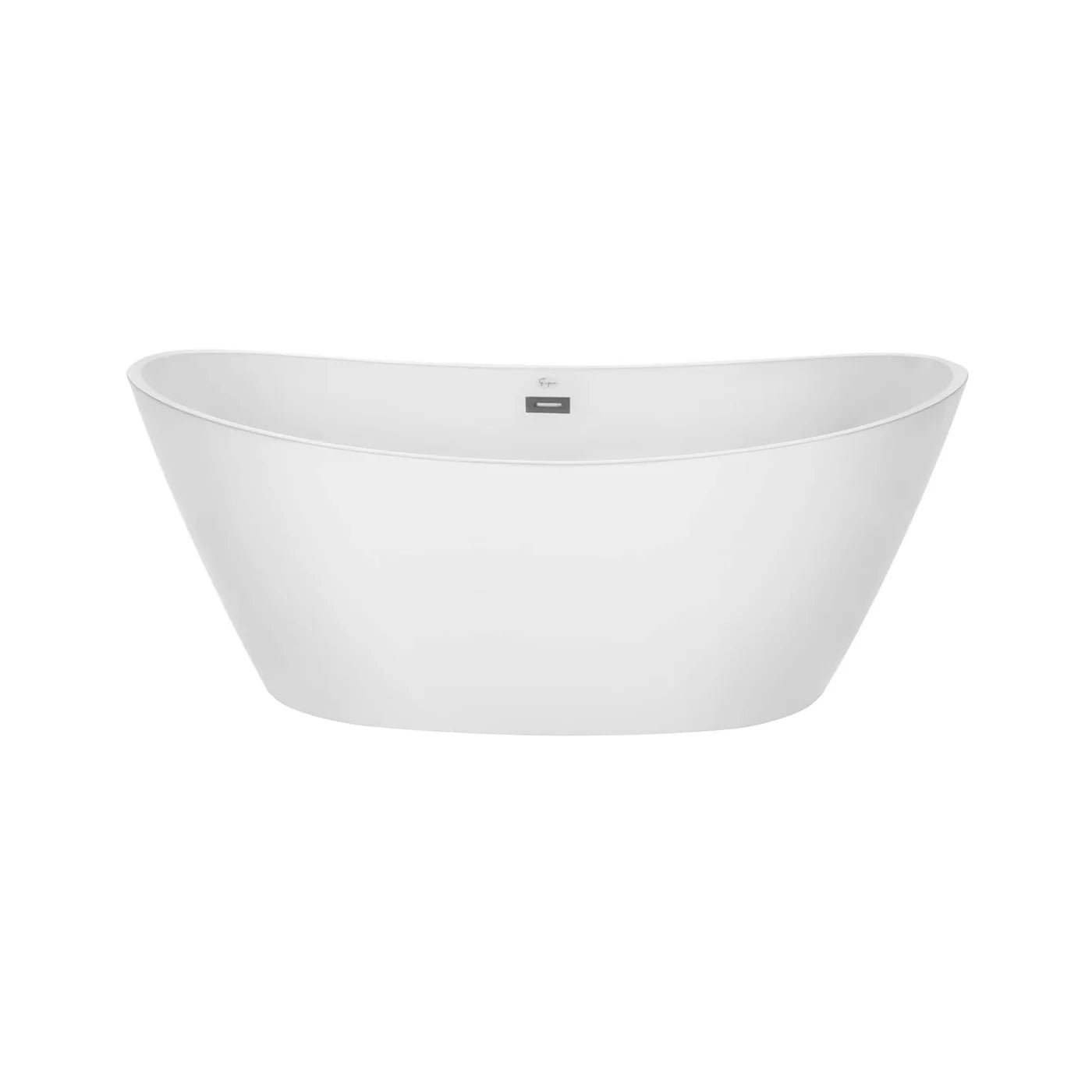 Empava 59" Freestanding Rectangular Soaking Bathtub witn Center Drain | EMPV-59FT1511