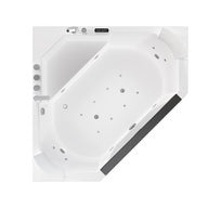 Empava EMPV-59PRO03 59"L X 59"W X 25"H Corner Whirlpool Bathtub with Air Jets & Heater
