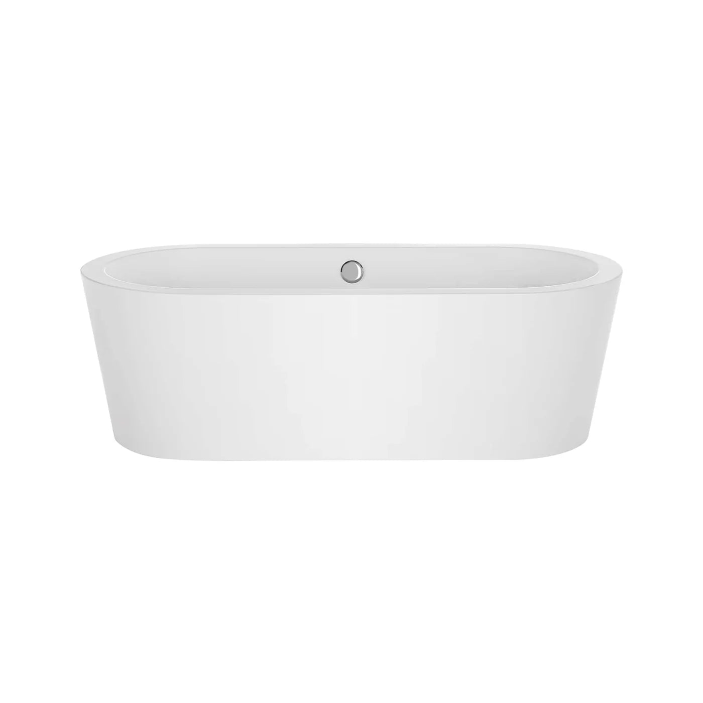Empava 59" Freestanding Oval Soaking Bathtub with Center Drain | EMPV-59FT1505