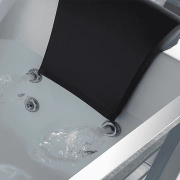 Empava EMPV-59JT408LED 59" Alcove Whirlpool LED Bathtub with Center Drain
