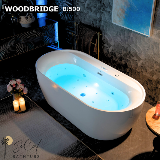 Buyer's Guide: The Woodbridge BJ500 72" Freestanding Whirlpool and Air Massage Tub