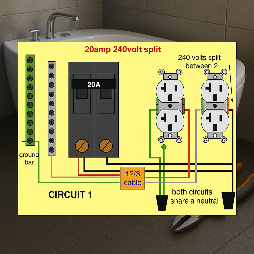 5 Step Wiring Instructions for 2 Circuit Configurations For Whirlpool Tubs