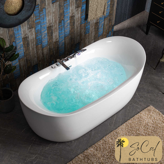 Product Review: Woodbridge BJ400+F0041CH 72" Freestanding Whirlpool and Air Tub with Integrated Faucet