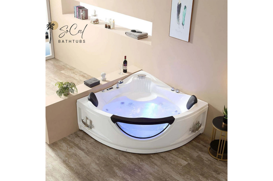 Product Review — EMPAVA EMPV-59JT319LED 59" Corner Whirlpool Bathtub for 2 People
