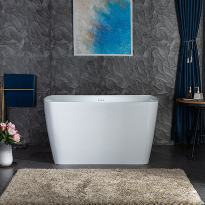 Woodbridge B0170-C | 48" Compact Air Massage Tub | Integrated Seat