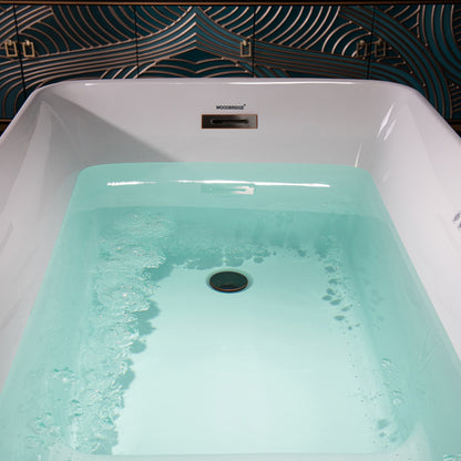 Woodbridge B0170-C | 48" Compact Air Massage Tub | Integrated Seat