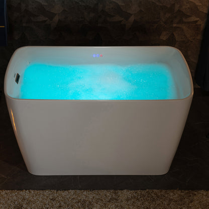 Woodbridge B0170-C | 48" Compact Air Massage Tub | Integrated Seat