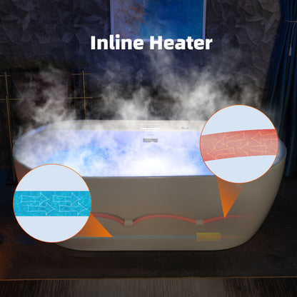 Woodbridge BJ500 72" Heated Whirlpool & Air Tub | SoCal Bathtubs