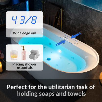 Woodbridge BJ500 72" Heated Whirlpool & Air Tub | SoCal Bathtubs
