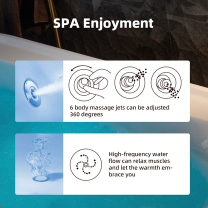 Woodbridge BJ500 72" Heated Whirlpool & Air Tub | SoCal Bathtubs