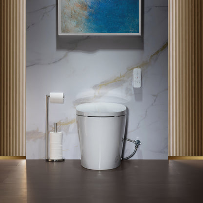 WOODBRIDGE EBT700 | 1.6 GPF Smart Bidet Toilet | Auto Open Lid | Heated Seat & Auto Flush | Warm Air Dryer | Deodorizing