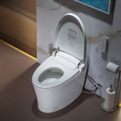 WOODBRIDGE EBT700 | 1.6 GPF Smart Bidet Toilet | Auto Open Lid | Heated Seat & Auto Flush | Warm Air Dryer | Deodorizing