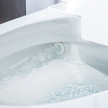 WOODBRIDGE EBT700 | 1.6 GPF Smart Bidet Toilet | Auto Open Lid | Heated Seat & Auto Flush | Warm Air Dryer | Deodorizing