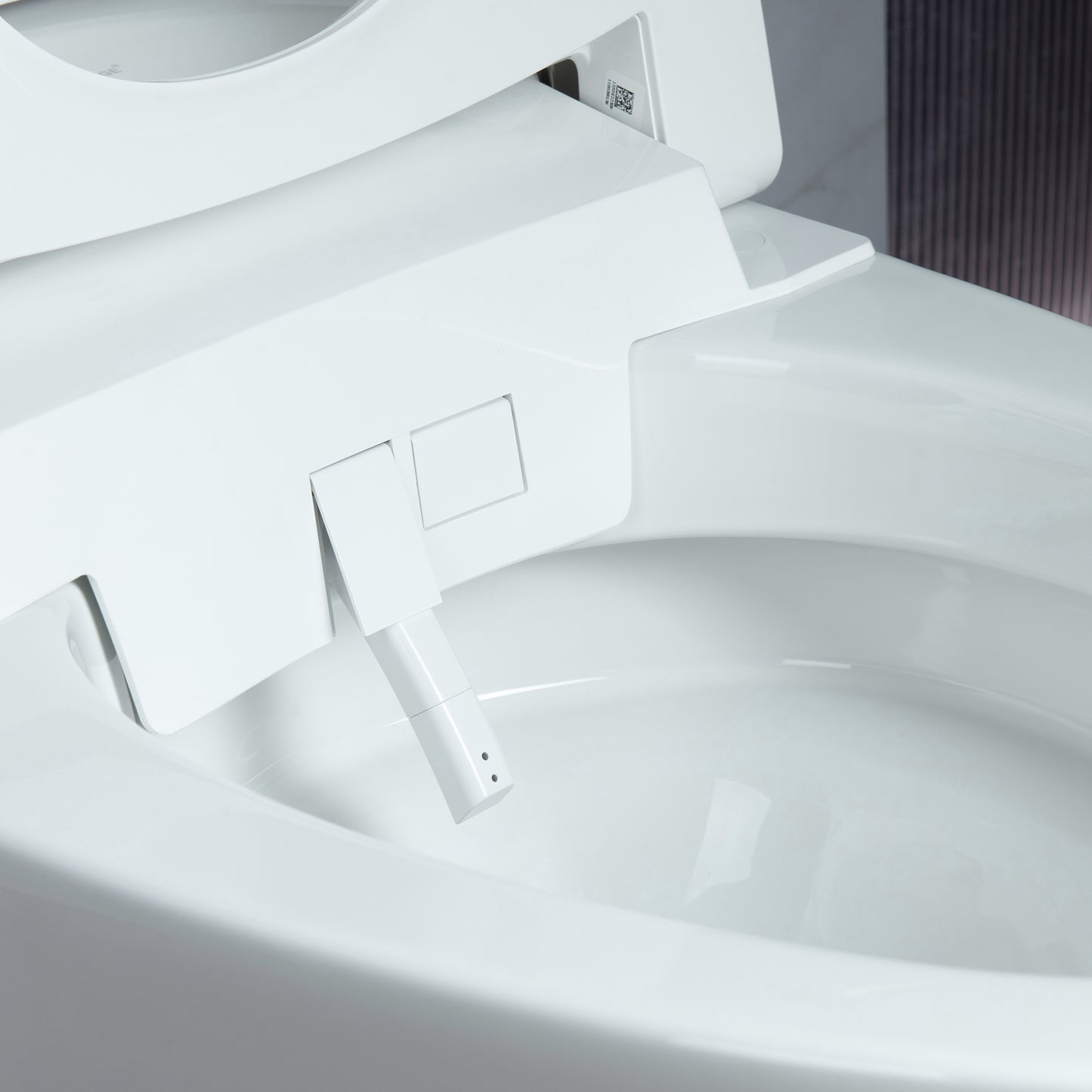 WOODBRIDGE EBT700 | 1.6 GPF Smart Bidet Toilet | Auto Open Lid | Heated Seat & Auto Flush | Warm Air Dryer | Deodorizing