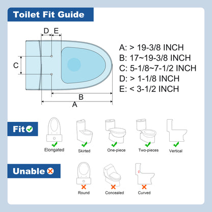 WOODBRIDGE T-0081 | One-Piece Smart Bidet Toilet | with Auto Open/Close, Child Wash & 1000g MaP Dual Flush