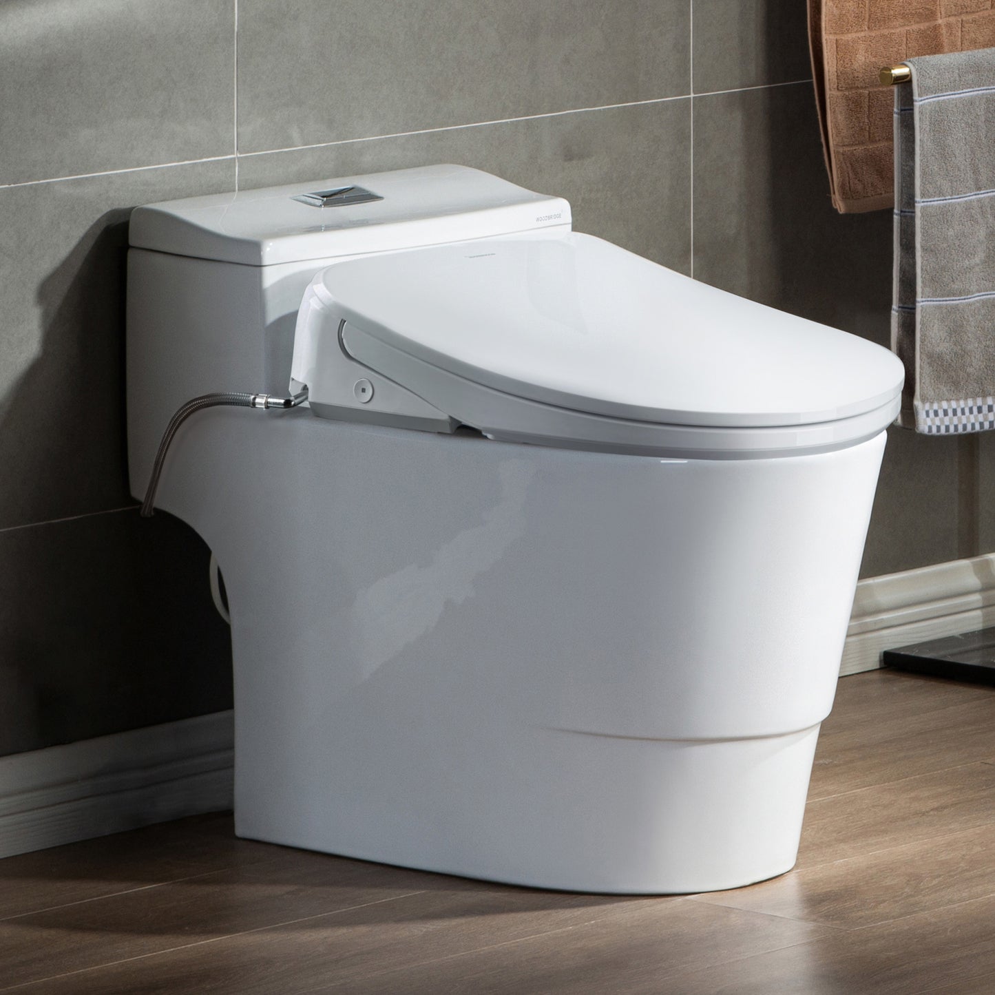 WOODBRIDGE T-0082 | One-Piece Smart Bidet Toilet | with Auto Open/Close, Child Wash, 1000g MaP Flush & 1.28 GPF Dual Flush