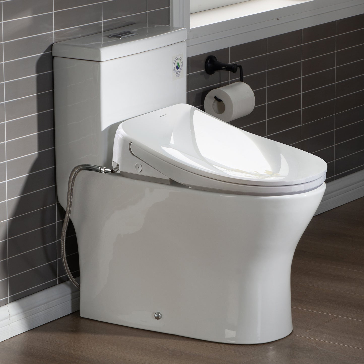 WOODBRIDGE T-0079 | One-Piece Smart Bidet Toilet | with Auto Open/Close, Child Wash, ADA Chair Height & 1000g MaP Dual Flush