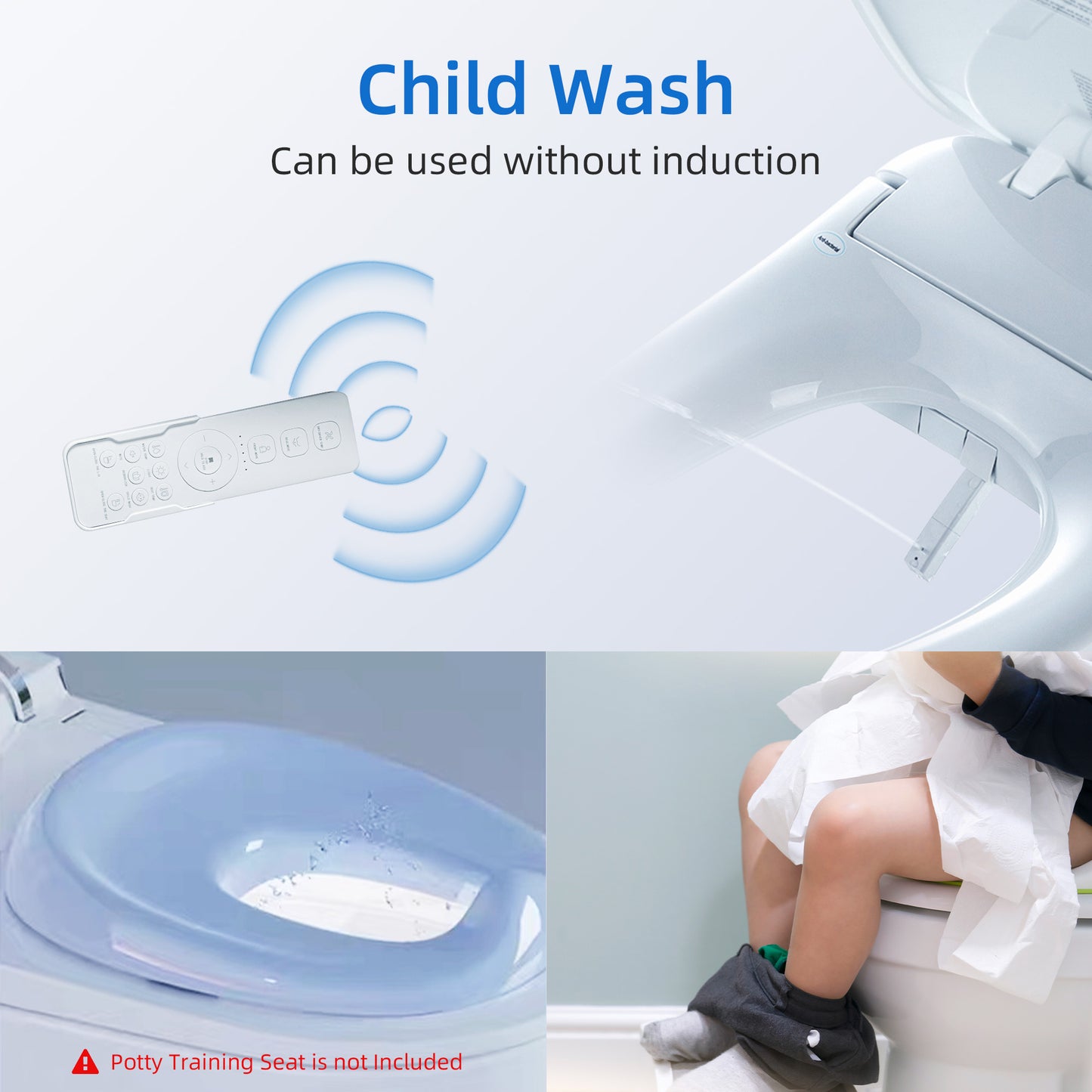 WOODBRIDGE T-0078 | One-Piece Smart Bidet Toilet | with Auto Open/Close, Child Wash, Chair Height & 1000g MaP Dual Flush
