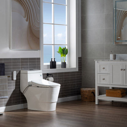 WOODBRIDGE T-0041 | One-Piece Smart Bidet Toilet | with Heated Seat, Warm Air Dryer & LED Night Light