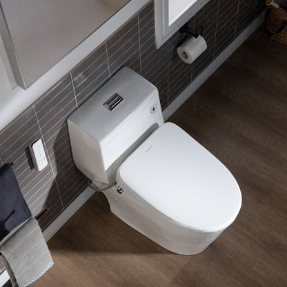 WOODBRIDGE T-0041 | One-Piece Smart Bidet Toilet | with Heated Seat, Warm Air Dryer & LED Night Light