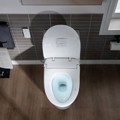WOODBRIDGE T-0041 | One-Piece Smart Bidet Toilet | with Heated Seat, Warm Air Dryer & LED Night Light