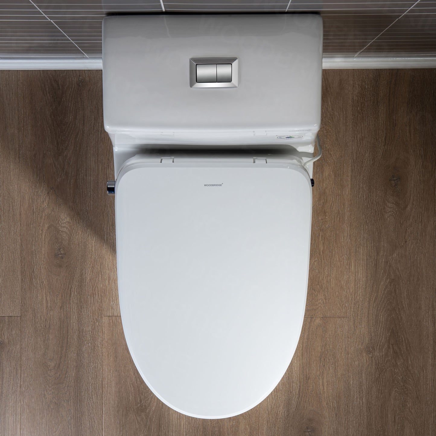 WOODBRIDGE T-0041 | One-Piece Smart Bidet Toilet | with Heated Seat, Warm Air Dryer & LED Night Light