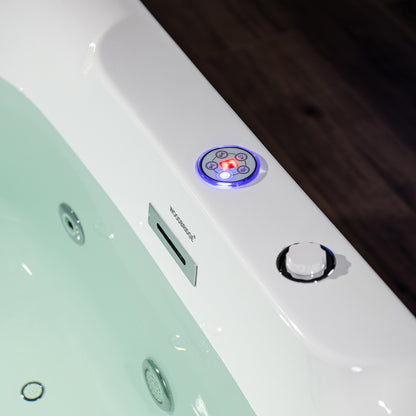 Woodbridge BJ400 72" Freestanding Whirlpool & Air Tub with Integrated Inline Heater