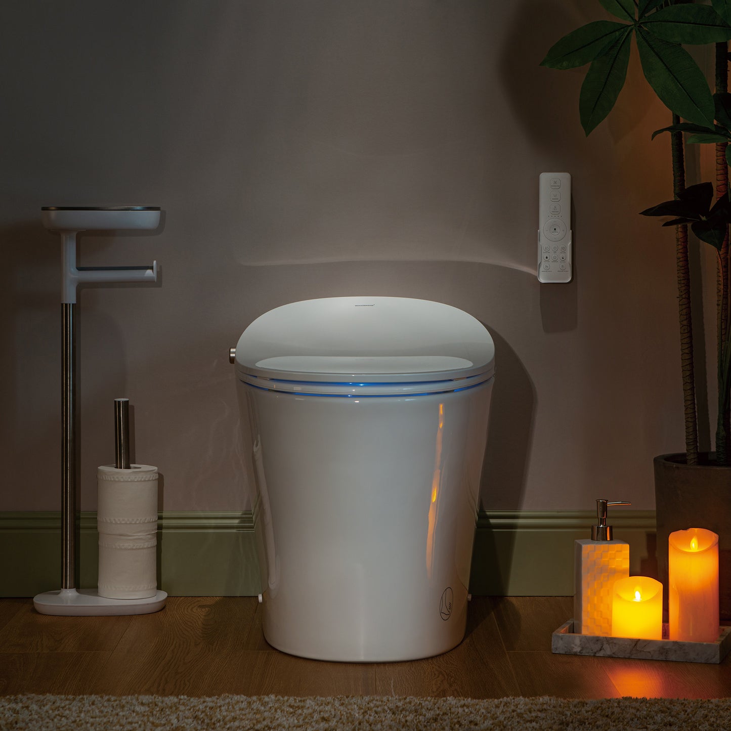 WOODBRIDGE LT610 | Smart Bidet Toilet | Hands-Free Auto Open/Close, Auto Flush & Heated Seat | Night Light