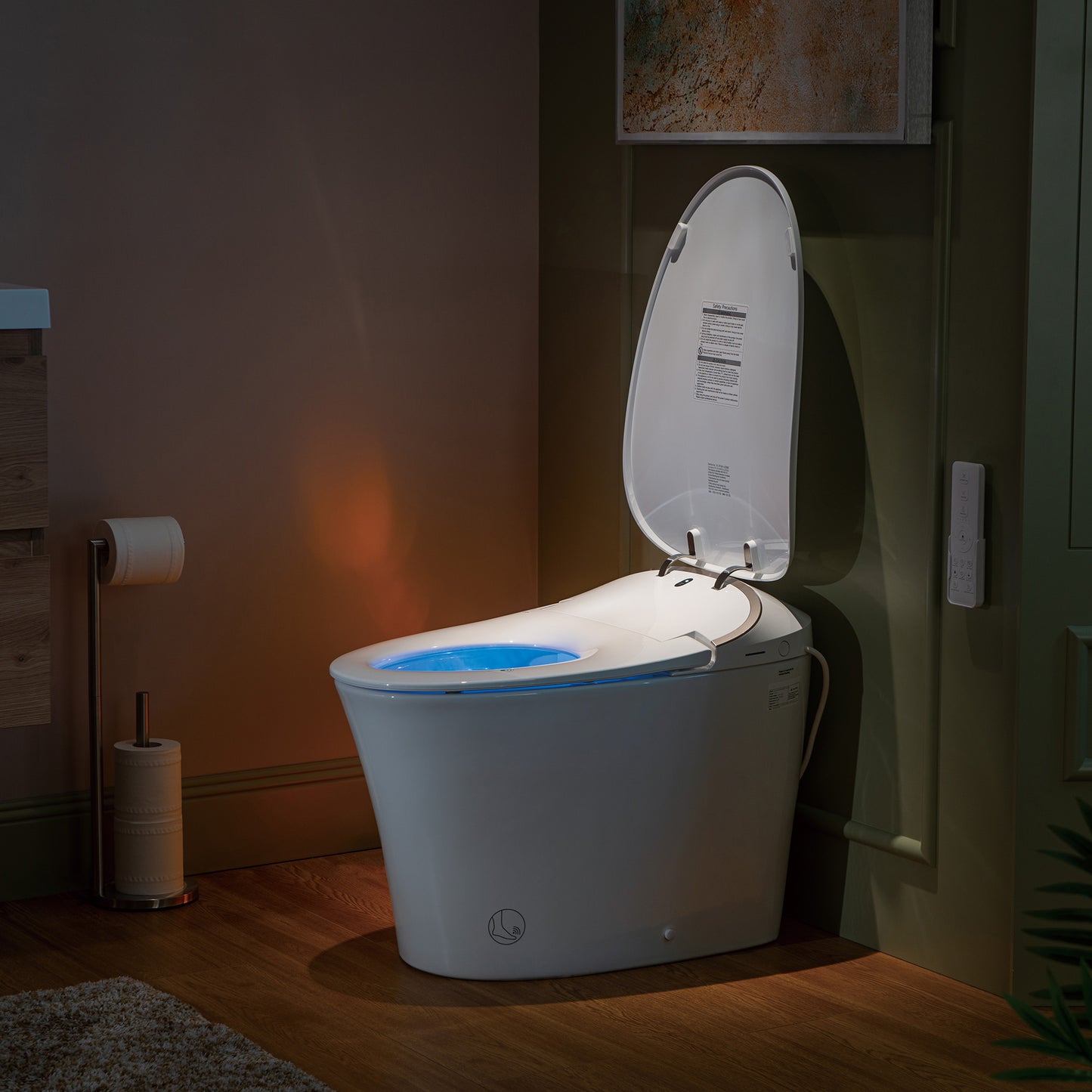 WOODBRIDGE LT610 | Smart Bidet Toilet | Hands-Free Auto Open/Close, Auto Flush & Heated Seat | Night Light
