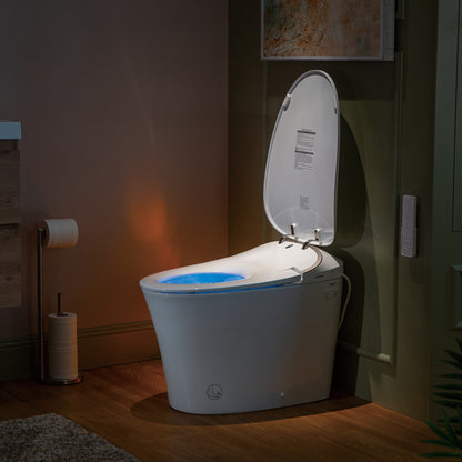 WOODBRIDGE LT610 | Smart Bidet Toilet | Hands-Free Auto Open/Close, Auto Flush & Heated Seat | Night Light