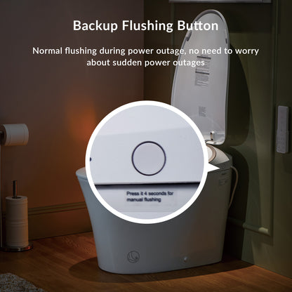 WOODBRIDGE LT610 | Smart Bidet Toilet | Hands-Free Auto Open/Close, Auto Flush & Heated Seat | Night Light