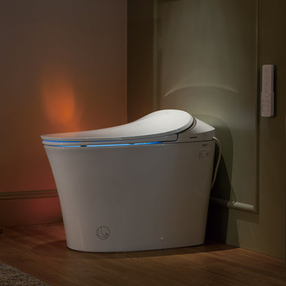 WOODBRIDGE LT610 | Smart Bidet Toilet | Hands-Free Auto Open/Close, Auto Flush & Heated Seat | Night Light