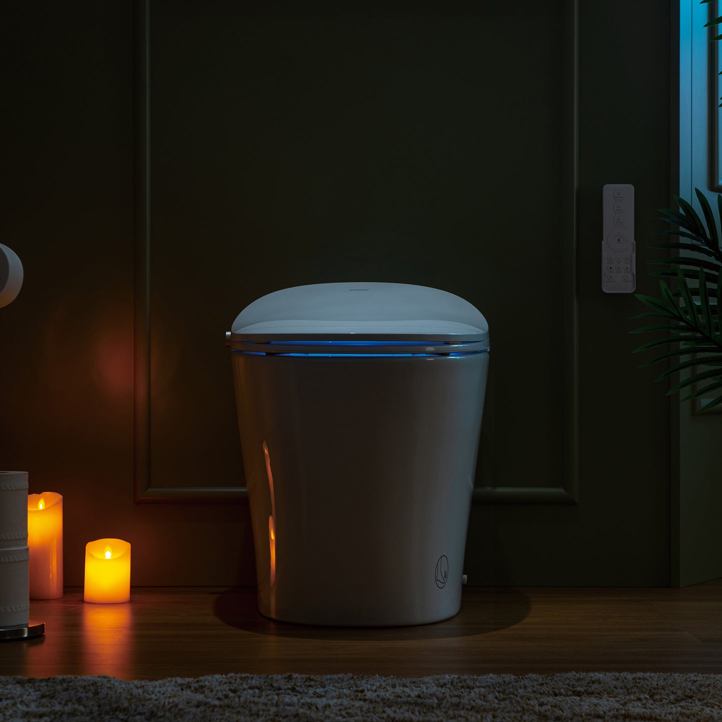 WOODBRIDGE LT610 | Smart Bidet Toilet | Hands-Free Auto Open/Close, Auto Flush & Heated Seat | Night Light