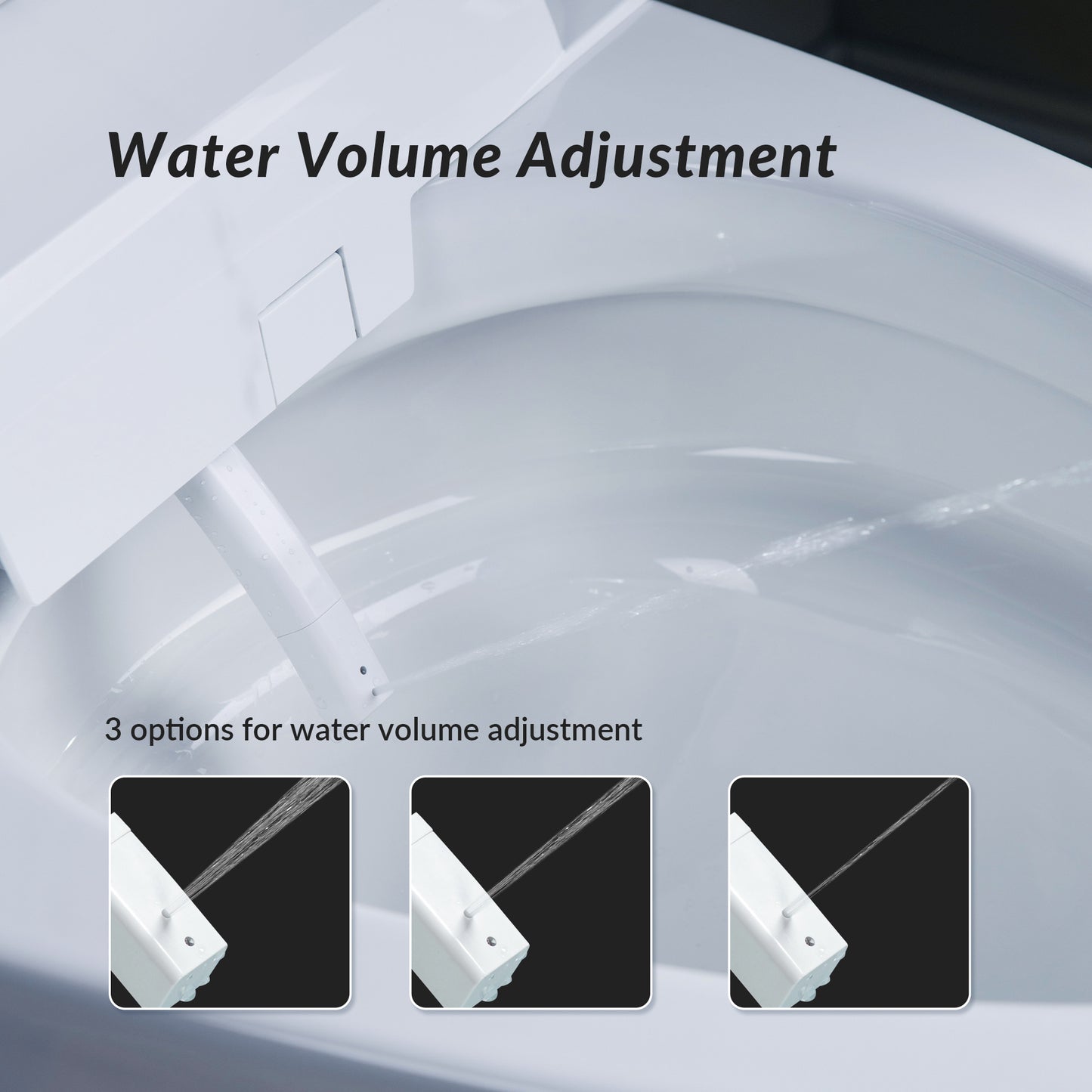 WOODBRIDGE LT610 | Smart Bidet Toilet | Hands-Free Auto Open/Close, Auto Flush & Heated Seat | Night Light