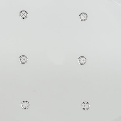 Woodbridge B0031 | 67" Black Air Bubble Bathtub With Dual-Tone Freestanding Slipper