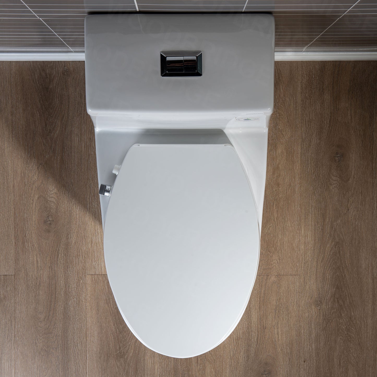 WOODBRIDGE T-0042 | One-Piece Dual Flush Elongated Toilet | with Soft Close Non-Electric Seat, White