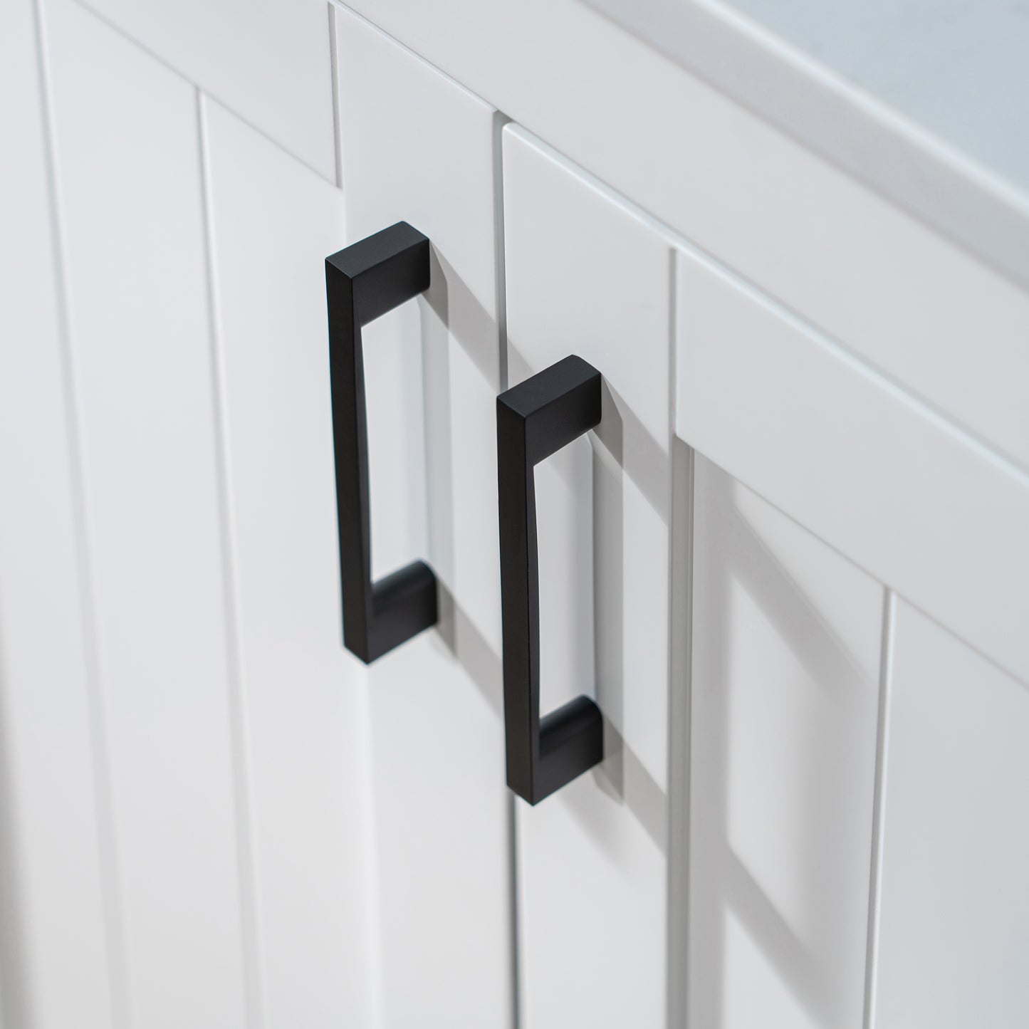 WOODBRIDGE | Freestanding Bathroom Vanity | with Stone Top, Undermount Rectangle Sink, Rubberwood Cabinet & White Finish