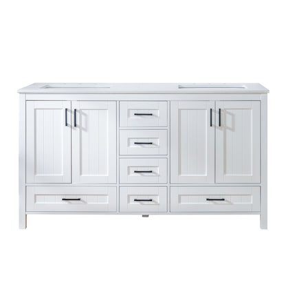 WOODBRIDGE | Freestanding Bathroom Vanity | with Stone Top, Undermount Rectangle Sink, Rubberwood Cabinet & White Finish