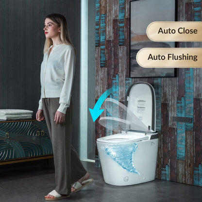 WOODBRIDGE B0930S | Smart Bidet Toilet | with Auto Open/Close, Auto Flush, Heated Seat & Dual Flush