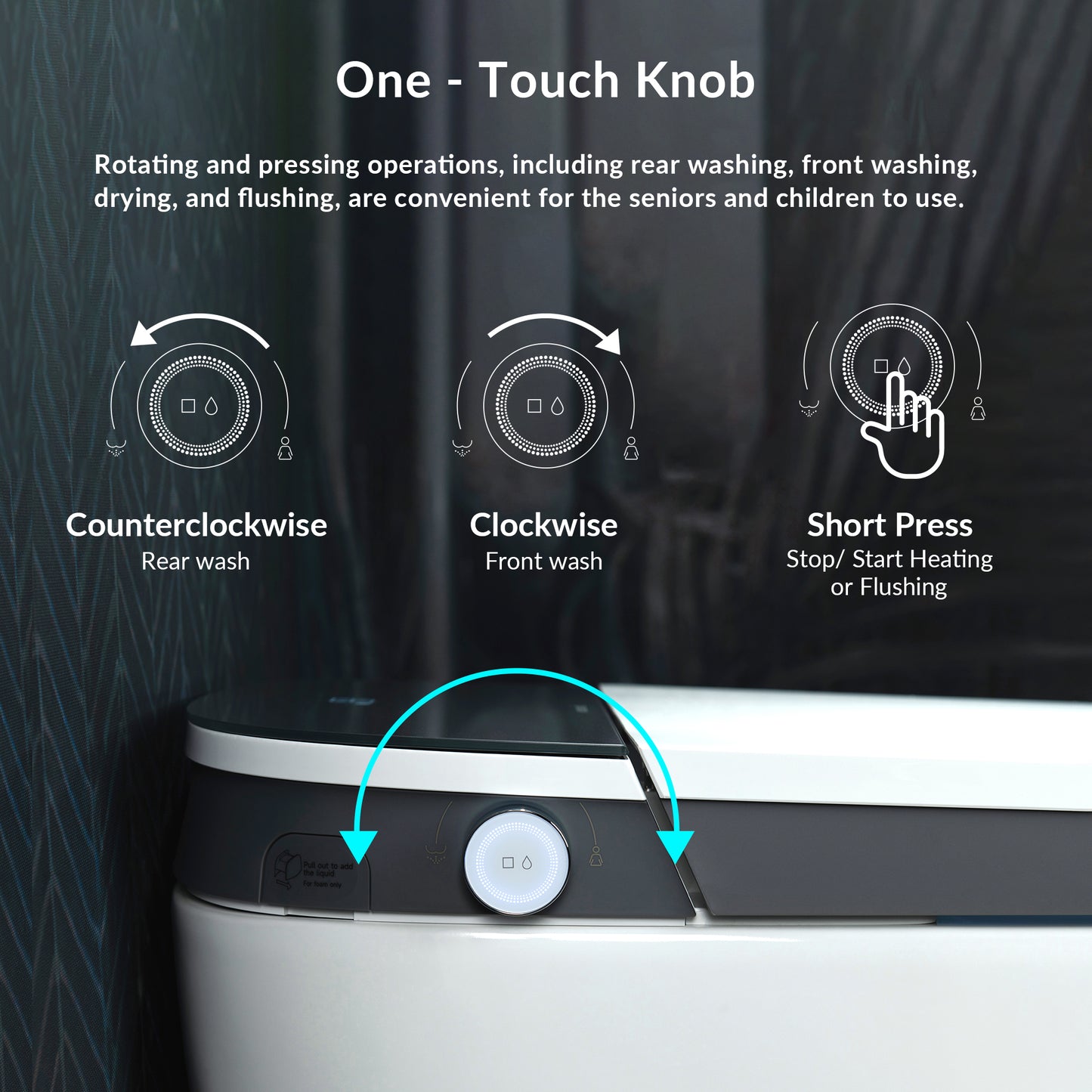 WOODBRIDGE B0930S | Smart Bidet Toilet | with Auto Open/Close, Auto Flush, Heated Seat & Dual Flush