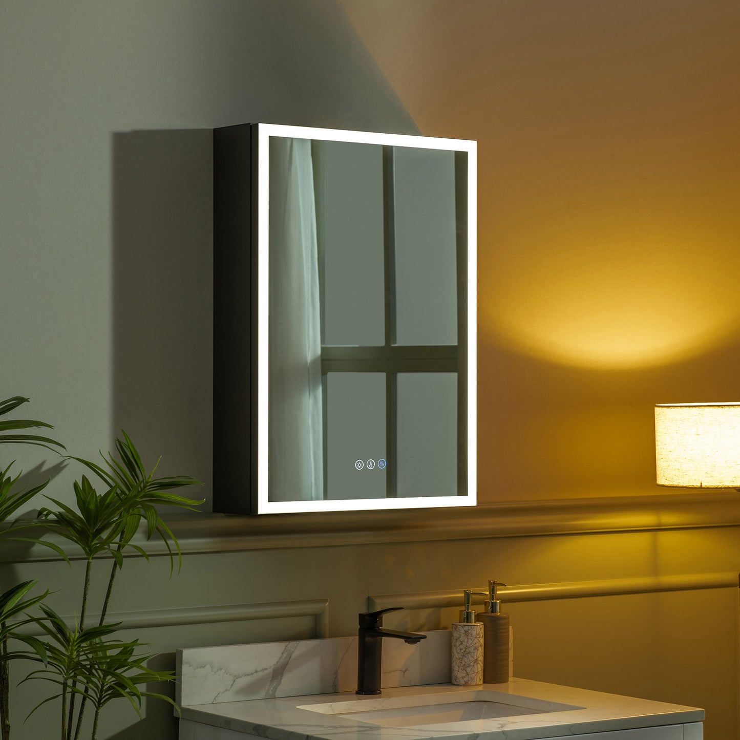 WOODBRIDGE | Smart Medicine Cabinet | with LED Lighting, Anti-Fog Mirror & Compact Bathroom Storage