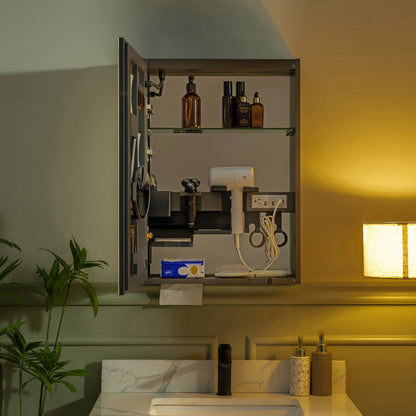 WOODBRIDGE | Smart Medicine Cabinet | with LED Lighting, Anti-Fog Mirror & Compact Bathroom Storage