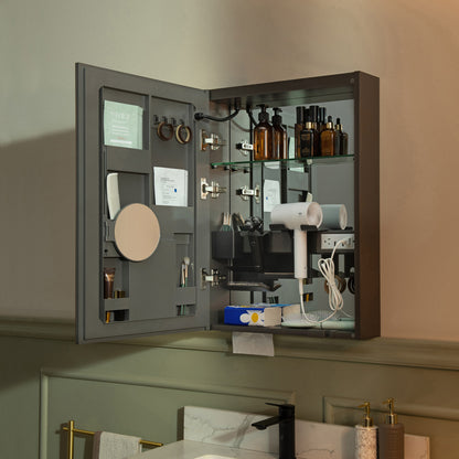 WOODBRIDGE | Smart Medicine Cabinet | with LED Lighting, Anti-Fog Mirror & Compact Bathroom Storage