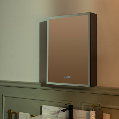 WOODBRIDGE | Smart Medicine Cabinet | with LED Lighting, Anti-Fog Mirror & Compact Bathroom Storage