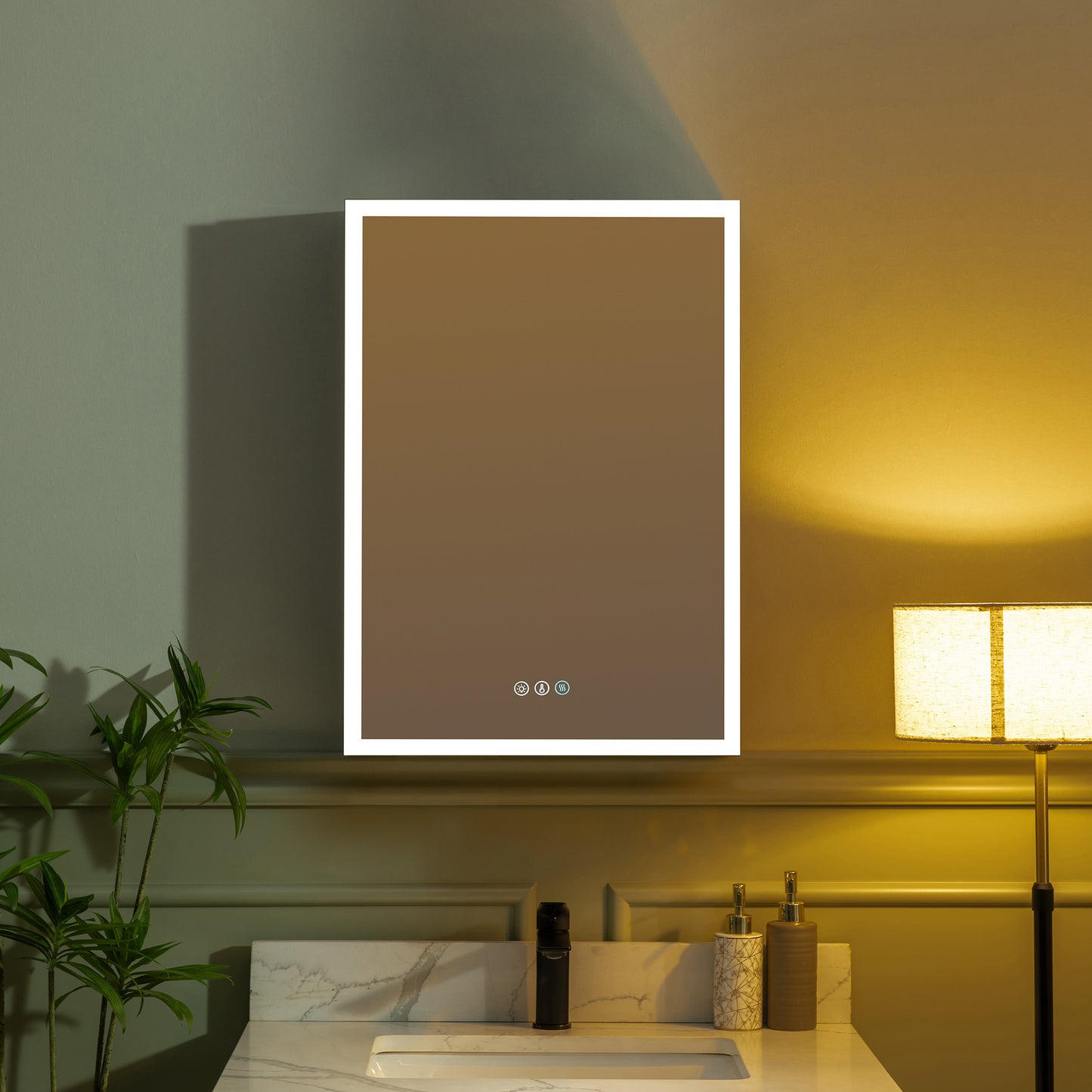 WOODBRIDGE | Smart Medicine Cabinet | with LED Lighting, Anti-Fog Mirror & Compact Bathroom Storage