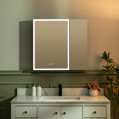 WOODBRIDGE | Smart Medicine Cabinet | with LED Lighting, Anti-Fog Mirror & Compact Bathroom Storage